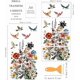 thumbnail image 2 of Juego de 4 pegatinas de flores para muebles y manualidades, 30 x 15 cm, diseño de pájaros, para muebles de jardín, con temática de plantas, incluye 1 raspador., 2 of 9
