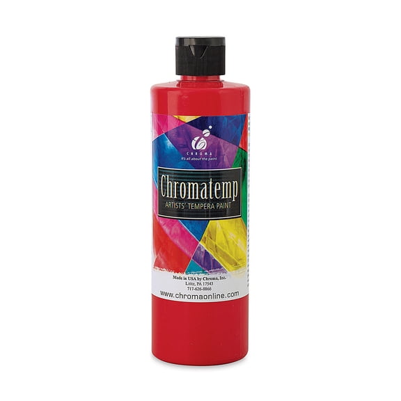 Chroma Chromatemp Artists' Tempera Paint - Red, Pint