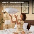 thumbnail image 4 of Bed Pillows for Side and Back Sleepers, Feather Down Hotel Collection Pillows with Classic Diamond Pattern, Medium Supportive, King Size 2 Pack Set, 4 of 5