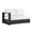 White, variant on Tahoe Modular Left-Facing Loveseat in Gray Charcoal