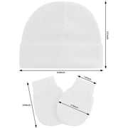 Zando Baby Hat Mittens Newborn Hats for Boys Baby Hats 0-6 Months Breathable Cotton Caps 3 Pack 2 0-6 Months