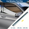 thumbnail image 3 of Película de tinte para ventanas de coche Unique Bargains Película de privacidad para coche Nano cerámica PET 24.61 pies x 23.62 pulgadas 1 Pc Azul oscuro VLT 55% IRR 65% UVR 99%, 3 of 8