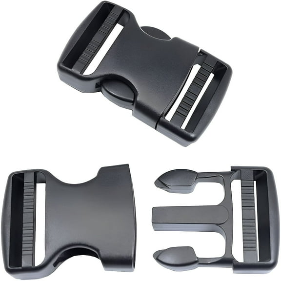 VANIDO Quick Side Release Buckle - Heavy Duty Plastic Strap Buckle Clip for Backpacks and Belts