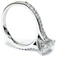 thumbnail image 3 of Pompeii 1 1/4ct Oval Diamond Engagement Ring Solitaire 14K White Gold Lab Grown (FG,VS), 3 of 4