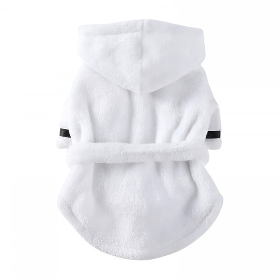 TELOLY Pet Bathrobe Comfortable Dog Bath Towel Supple Dog Bath Clothes Dog Robe Pet Clothes