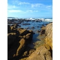 thumbnail image 3 of Grayscale 15x18 Black Modern Framed Museum Art Print Titled - Beach Rocks II, 3 of 5