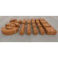 thumbnail image 6 of UNITBRICKS Wooden Construction Set for 18m+. 22 pcs Toddler Standard Unit Bricks - Built to the scale recommended by childcare expert Caroline Pratt, 6 of 6