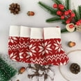 thumbnail image 6 of HBBKVI Knitted Christmas Stockings Wool Snowflake Mini Christmas Socks Christmas Tree Ornaments Bag, 6 of 8