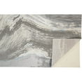 thumbnail image 4 of 4' X 6' Gray Ivory And Blue Abstract Area Rug, 4 of 10