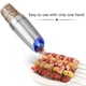 thumbnail image 4 of Juego automático de molinos de pimienta de 2 | Molinos eléctricos de especias accionados por sensores | Tapa de acero inoxidable, cuerpo acrílico, gruesa ajustable, luz LED azul, núcleo cerámico, 4 of 9