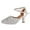 Silver-5, variant on 2025 Women's European and American High Heel Sandals for Women Summer Simple Fashion Back Zipper Size 13 Heels for Women High Heels foreign Trade Large Side Empty Roman High Heel Sandals