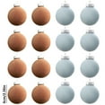 thumbnail image 2 of 16 pc Christmas Ball Bauble Ornament Velvet Christmas Indoor Outdoor Hanging Decoration Holiday Party Wedding Halloween Thanksgiving Valentine's Day Decor, 2 of 6