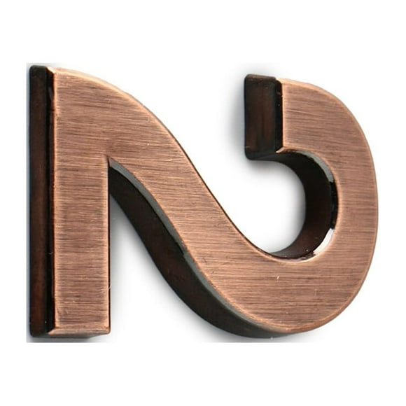 yingyy House Numbers for Outside Household Exquisite Small Door Number Sturdy Electroplating for Home Hotel Apartment Doors Use Number 2 1Set