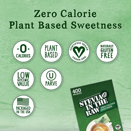 Stevia in the Raw Vegan Zero Calorie Sweetener, 14.10 oz, 400 Count