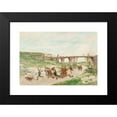 thumbnail image 2 of Antoine Edouard Joseph Moulinet 24x18 Black Modern Framed Museum Art Print Titled - Children at Play, 2 of 5