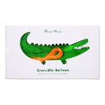 thumbnail image 2 of Balloon Meri Meri Crocodile Mylar con cordón de neón de 1,8 m, 2 of 3