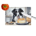 thumbnail image 4 of Border Collie Fall Kitchen Pumpkins Glass Cutting Board Large 12 in x 15 in, 4 of 5