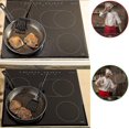 thumbnail image 2 of Frying Pan Splash Screen - Stainless Steel Grease Guard for 13" Pans Prevents Hot Oil from Splashing - Kitchen Tools & Accessories, 2 of 5