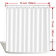 thumbnail image 2 of Rose Shower Curtain ，Romantic Floral Flower Decorative Pattern Black and Red Polyester Cloth Print Bathroom Curtains Include Hooks Set 72〃w by 72〃L(YL0521), 2 of 6