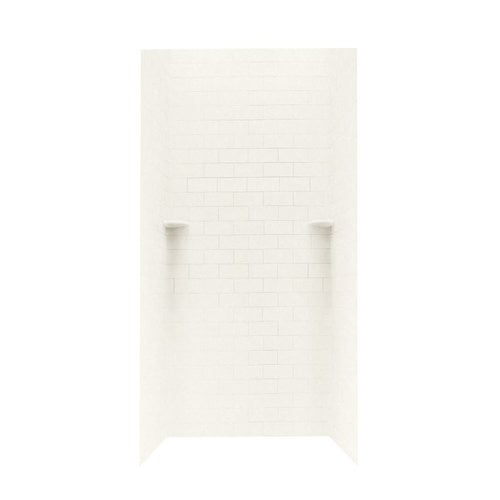 Swan Solid Surface 73'' x 36'' x 36'' Three Panel Shower Wall