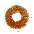 thumbnail image 2 of Vickerman 36" Copper Artificial Christmas Wreath, Clear Dura-lit Incandescent Mini Lights, 2 of 2