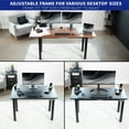 thumbnail image 7 of VIVO Black Electric Dual-Motor Height Adjustable 4-Leg Standing Desk Frame, 7 of 7