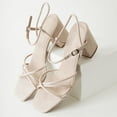 thumbnail image 4 of J. Adams Camila Sandals for Women, Square Open Toe Strappy Mid Block Heels, Elegant & Comfortable, 4 of 6