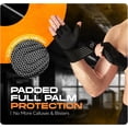 thumbnail image 5 of Special Essentials Weight Lifting Gloves for Men and Women, Fingerless with Non-Slip Neoprene Padding and Wrist Strap, 5 of 6