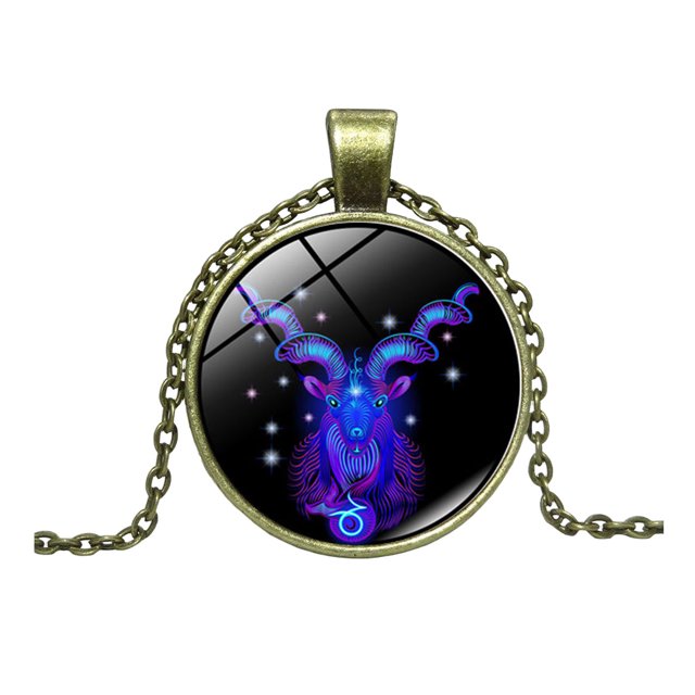 Jusqu'à 65 % de Rabais sur les Colliers SMihono pour Femmes Mode Colorée Collier Design Zodiaque Douze Constellations pour Hommes et Femmes