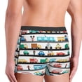 thumbnail image 3 of KLL Funny Transport Men's Cotton Boxer Briefs Underwear-Large, 3 of 8