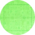 thumbnail image 1 of Ahgly Company Indoor Round Oriental Green Traditional Area Rugs, 8' Round, 1 of 4