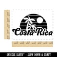 thumbnail image 2 of Costa Rica Destination Tropical Sunset with Palm Trees Rectangle Rubber Stamp Stamping Scrapbooking Crafting - Small 1.7in, 2 of 7