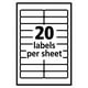 Avery 05422 Imprimer Ou Écrire des Étiquettes Amovibles à Usages Multiples- 1/2 x 1-3/4- Blanc- 840/Pack – image 3 sur 3