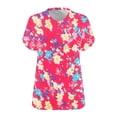 thumbnail image 4 of FDGIU Women's Plus Size Summer Tunic Tops 2025 - Soft V-Neck Short Sleeve Blouse, Loose Fit Flowy Casual Shirts, 4 of 4