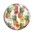 thumbnail image 2 of Balery Hawaiian Pineappltire Cover Waterproof Dust-Proof, Universal Spare Wheel Tire Cover For Trailer, Rv, Suv Truck And Vehicle Camper Accessories-14 Inch, 2 of 9