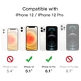 thumbnail image 2 of JETech Magnetic Case for iPhone 12/12 Pro 6.1-Inch Compatible with MagSafe, Translucent Matte Back Slim Shockproof Phone Cover (White), 2 of 6