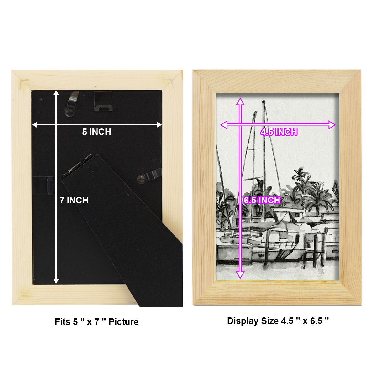 Neutral Tropics IV - Framed Print w/glass - Natural Wood