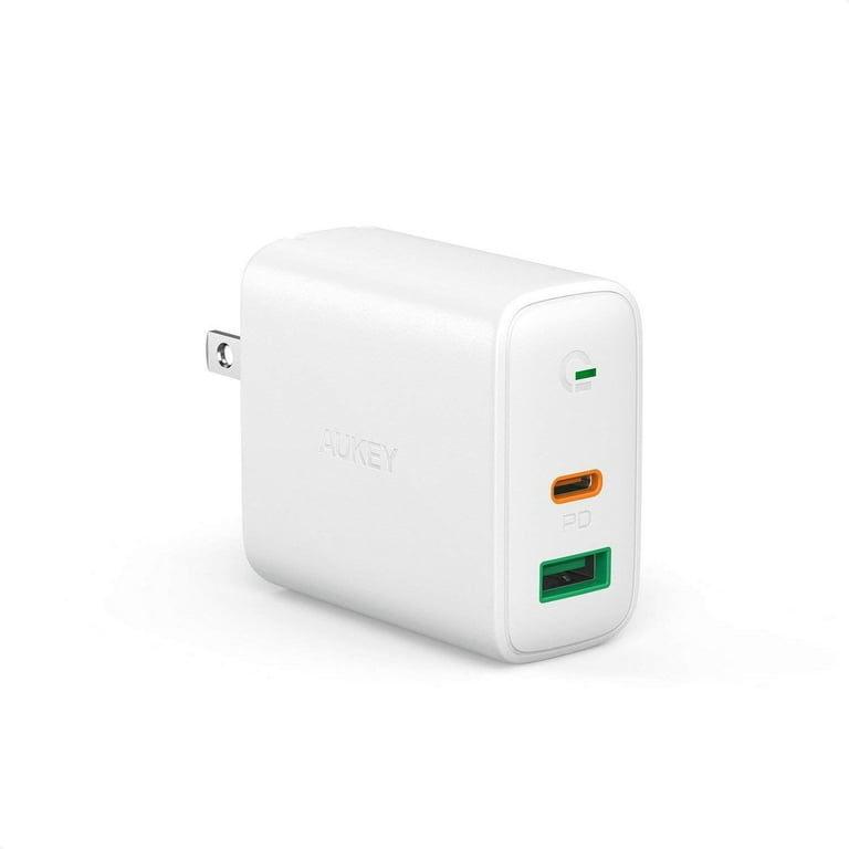 30W Charger Dual-Port PD Compatible with USB Phones White - Walmart.com