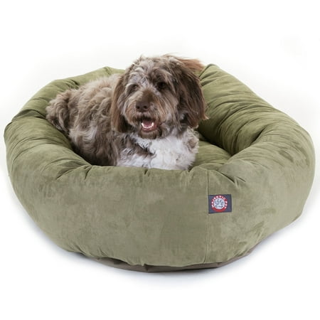 UPC: 0788995675068 | Majestic Pet | Suede Bagel Pet Bed For Dogs  Sage  Extra Large
