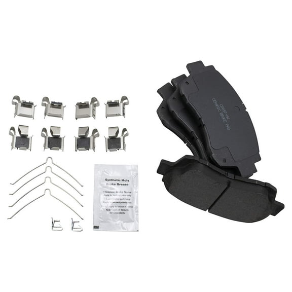 TRQ Front Premium Posi Ceramic Disc Brake LH & RH Pad Set for Toyota Lexus BFA73259