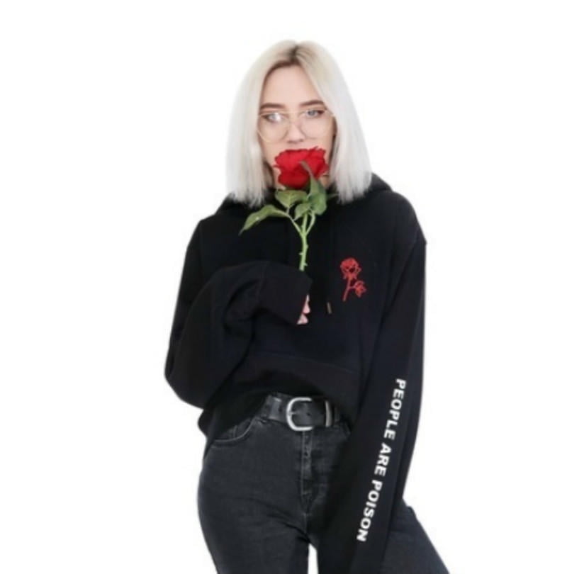rose hoodie women's
