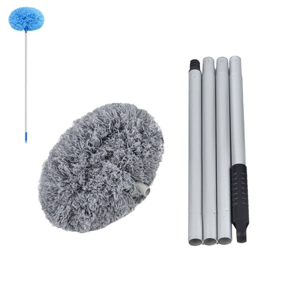 Wartleves Plumero para ventilador de techo, retráctil, para limpiar artefactos de techo, 54,6 pulgadas