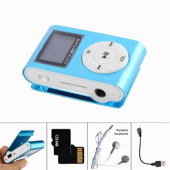 Music Player, MP3 Player 128M Song Card Metal Shell for Students for Sports