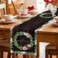 thumbnail image 5 of Table Runner - 48 Inch Long, Spring Botanical Kitchen Dining Table Runner Dresser Scarves, Garden Birds Floral Leaves Brown Wood Farmhouse Decor for Coffee Tables Wedding Party Banquet, 5 of 8