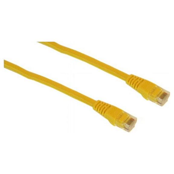 (Price/EACH)IEC M05294-35 RJ45 4pr Cat 5e UTP Cable With Molded Snag Free Strain Relief Yellow - Imported 35'