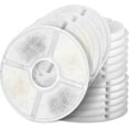 thumbnail image 1 of Kingswick Cat Water Fountain Filter Round, 10 Filters Pack, Compatible with Most Cat Fountain and Pet Water Fountain, Activated Carbon Filter, 1 of 10
