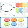 thumbnail image 4 of Uxcell 3 Pack99.95% High Purity Tungsten Wire, 0.06mm Dia x 3 Meter Length Metal Coil, 4 of 6