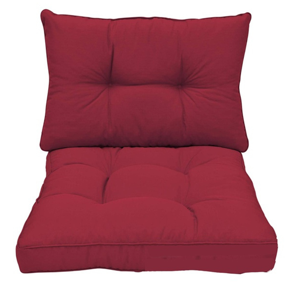 Lieonvis Garden Wicker Cushion Back and Seat Cushion Rattan Chair Pads