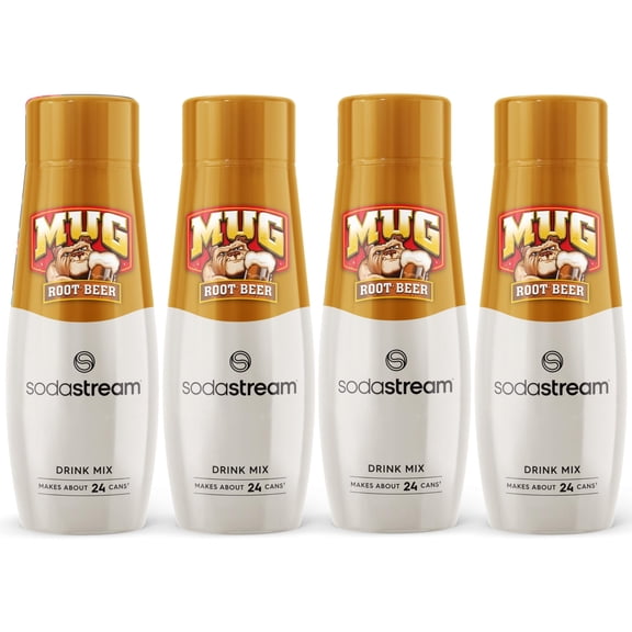 SodaStream Mug Root Beer Drink Mix 440ml, Pack of 4