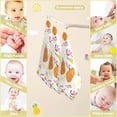 thumbnail image 3 of Dreamtimes 3 PCS Ethnic Autumn Pumpkin Baby Muslin Washcloths, Face Towel Burp Cloths Ultra Soft Absorbent Cotton Bath Wipes Towels for Newborn Boys Girls, 3 of 7